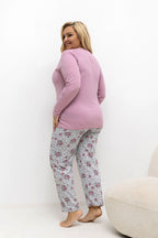  Übergrößen-Pyjama model 221188 Forever Pink 