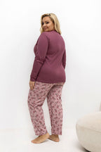  Übergrößen-Pyjama model 221191 Forever Pink 