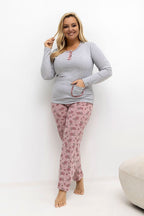  Übergrößen-Pyjama model 221192 Forever Pink 