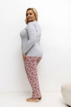  Übergrößen-Pyjama model 221192 Forever Pink 