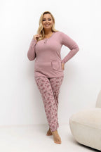  Übergrößen-Pyjama model 221193 Forever Pink 