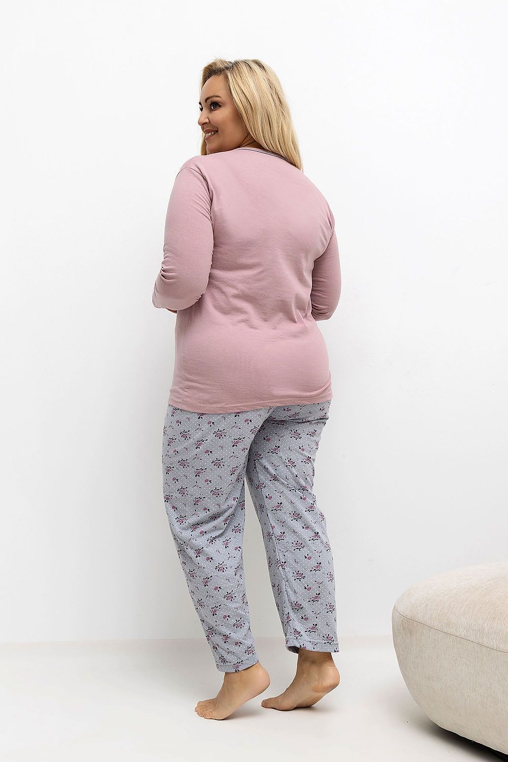  Übergrößen-Pyjama model 221196 Forever Pink 