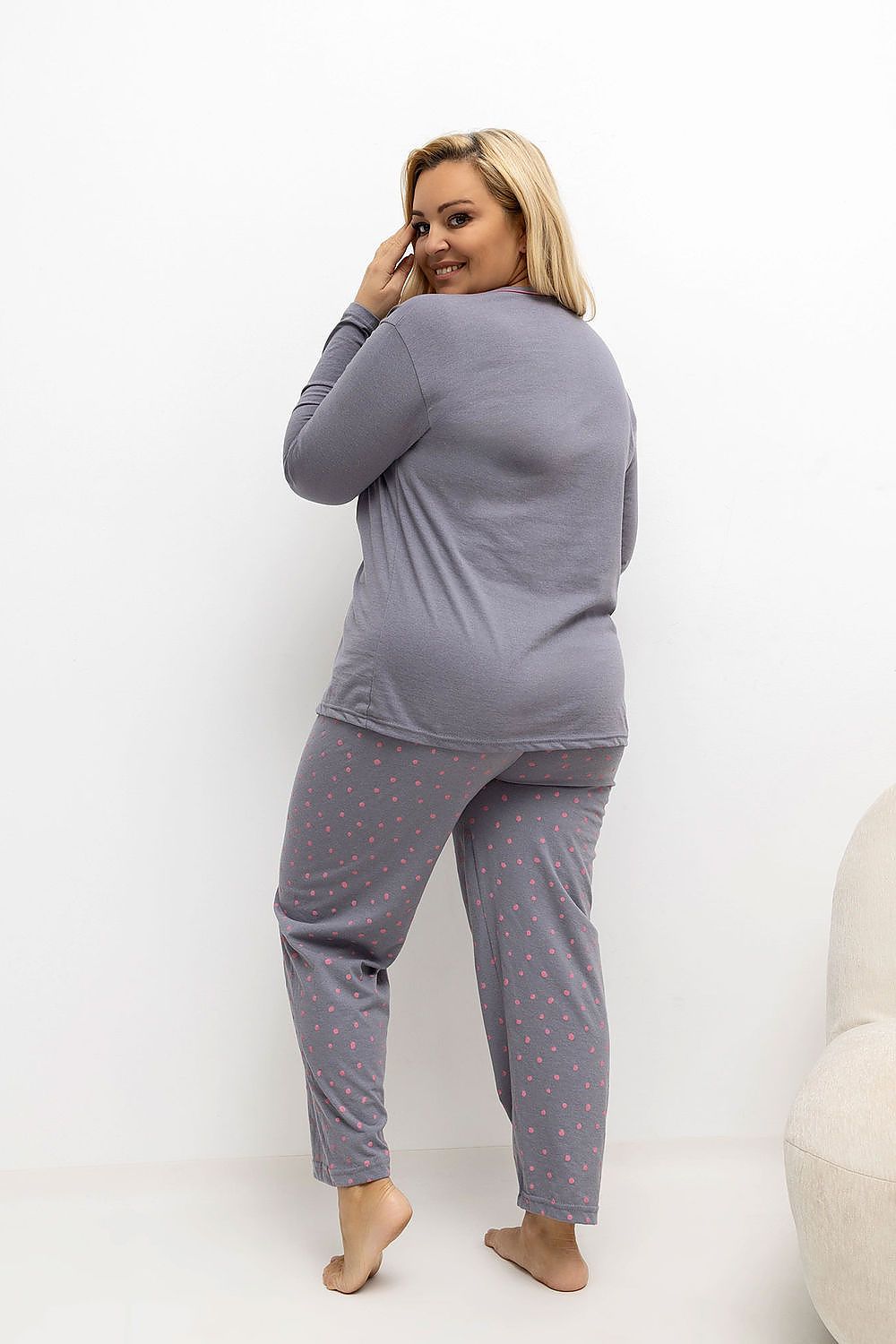  Übergrößen-Pyjama model 221198 Forever Pink 