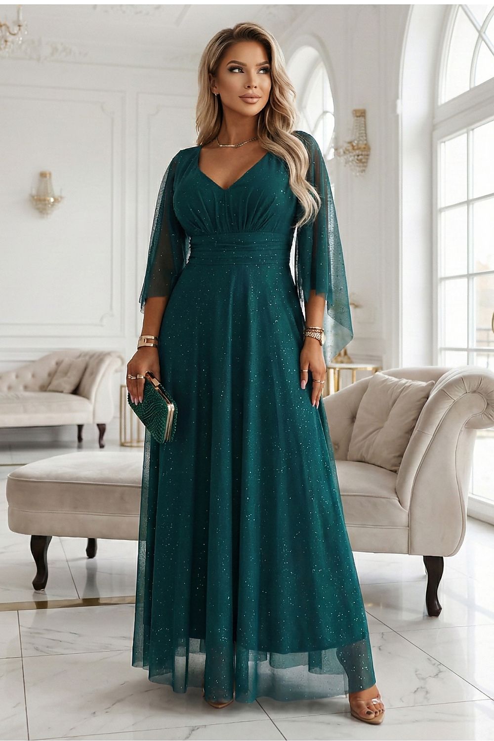  Langes Kleid model 222464 Numoco 