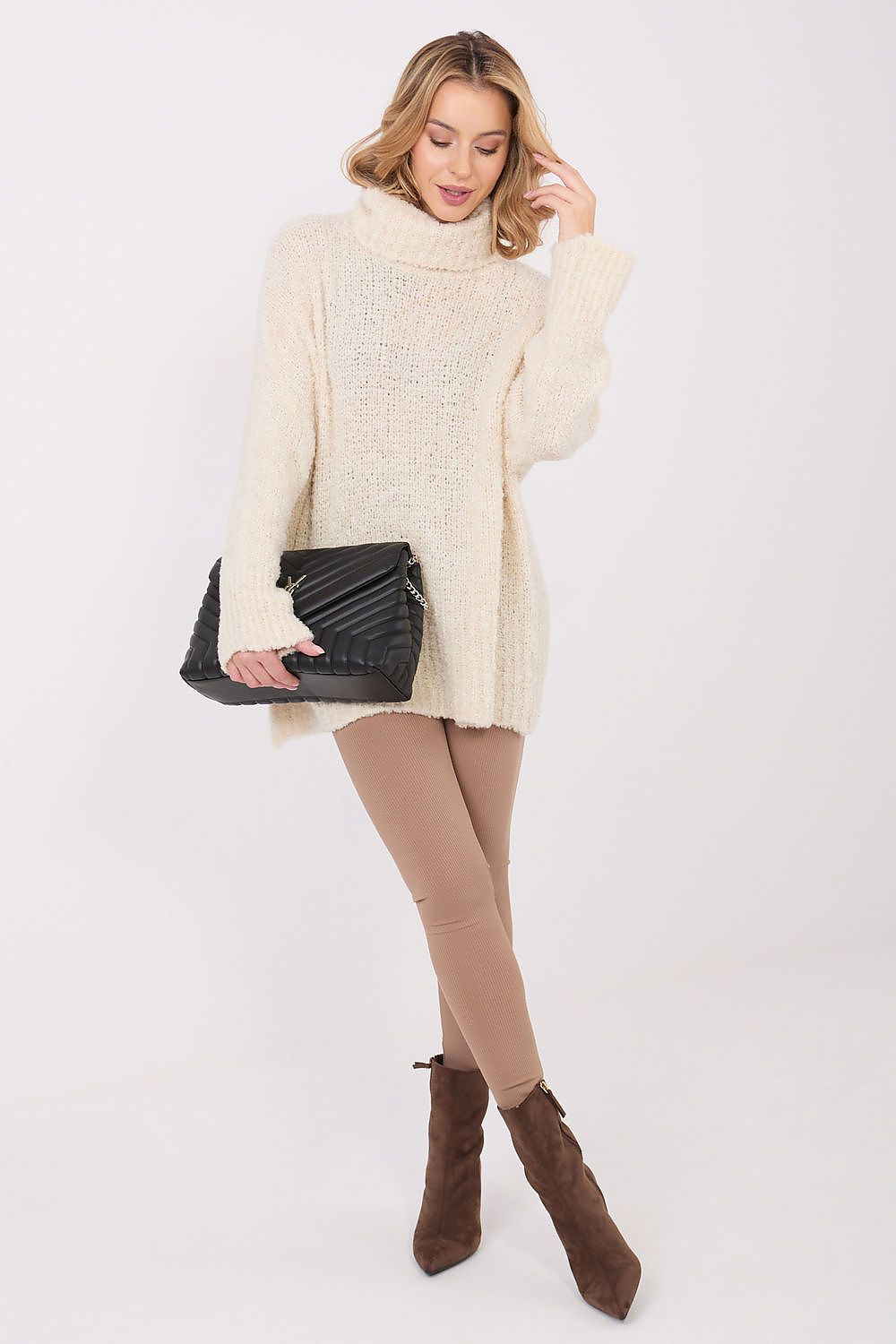  Rollkragenpullover model 223086 Factory Price 