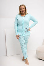  Übergrößen-Pyjama model 223306 Forever Pink 