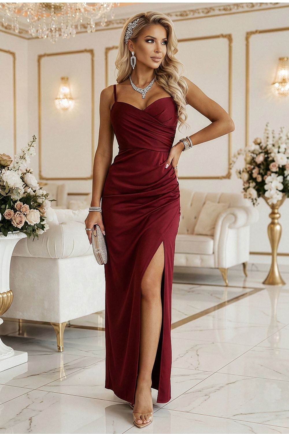 Langes Kleid model 223666 Numoco 