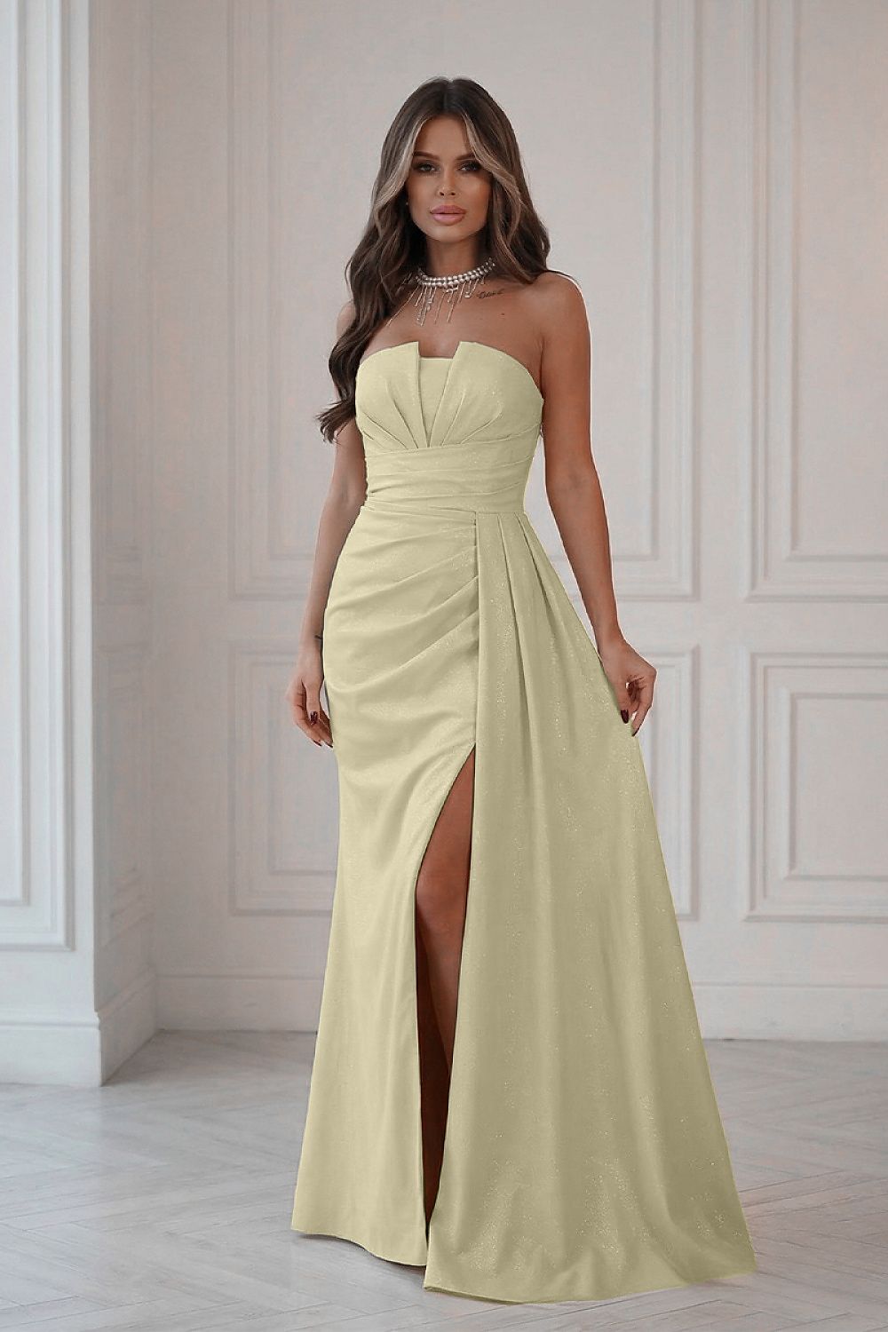  Langes Kleid model 224636 Bicotone 