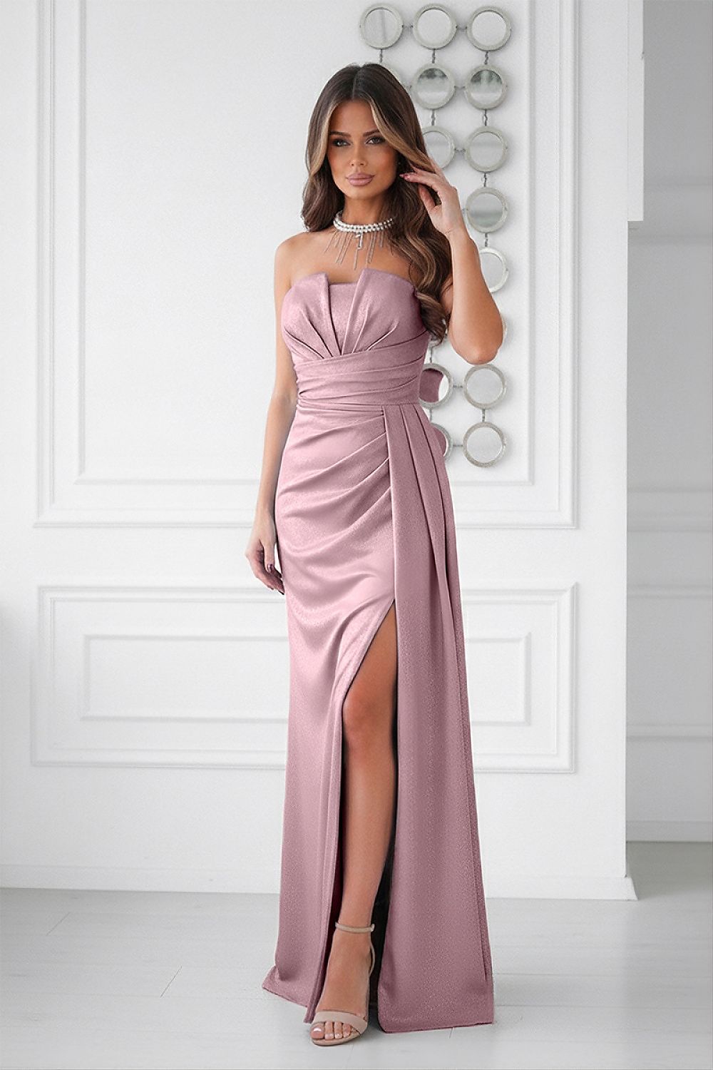  Langes Kleid model 225365 Bicotone 