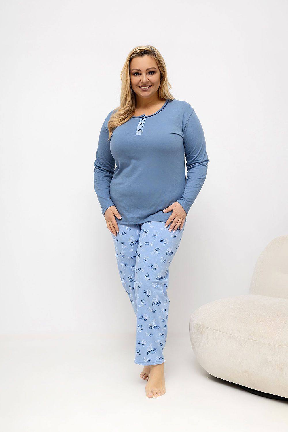  Übergrößen-Pyjama model 226131 Forever Pink 