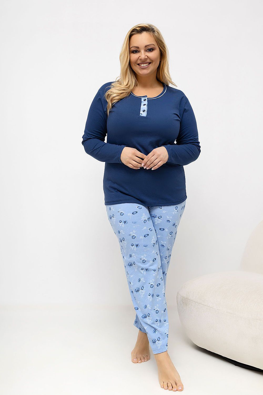  Übergrößen-Pyjama model 226132 Forever Pink 