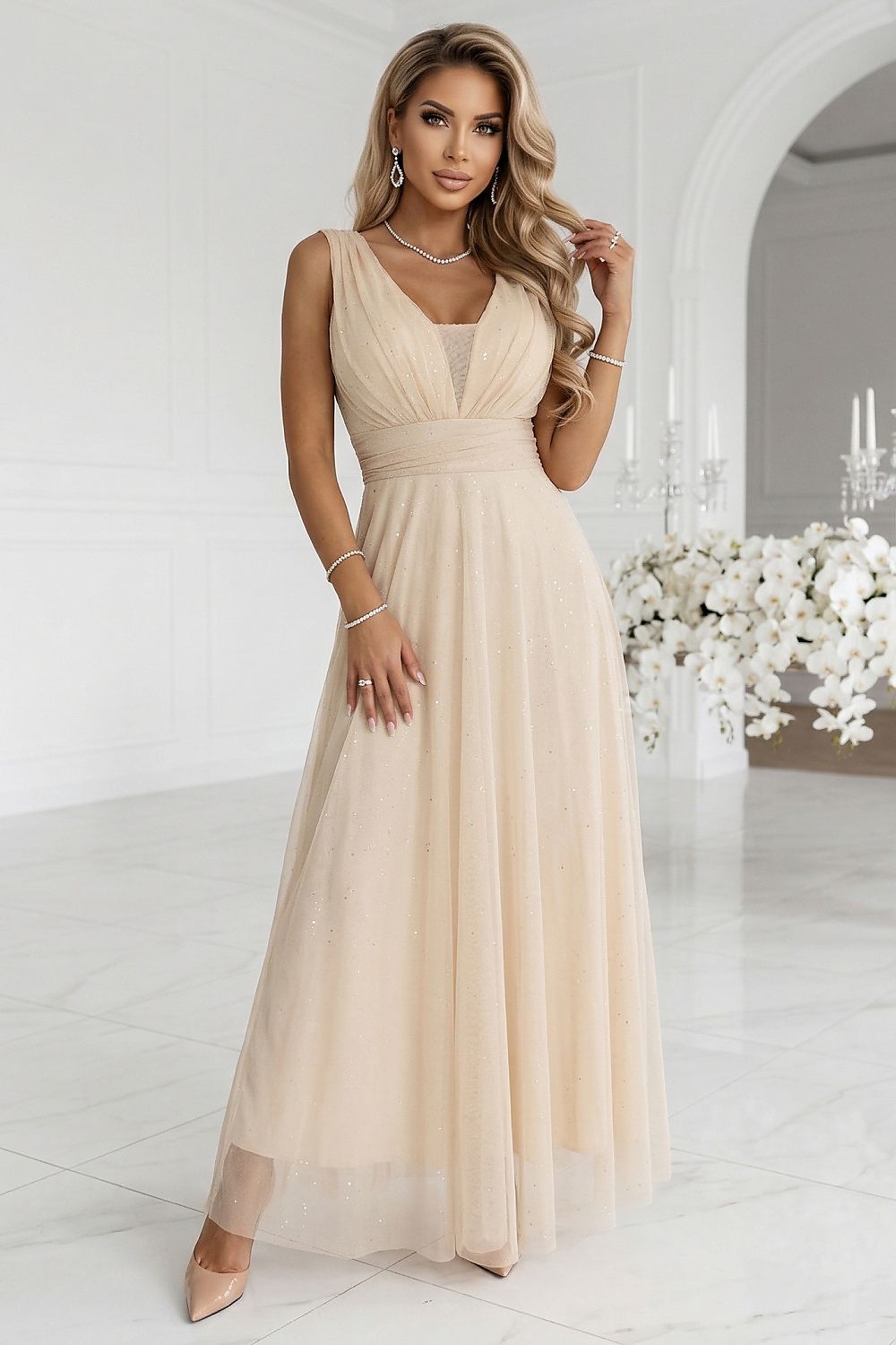  Langes Kleid model 227073 Numoco 