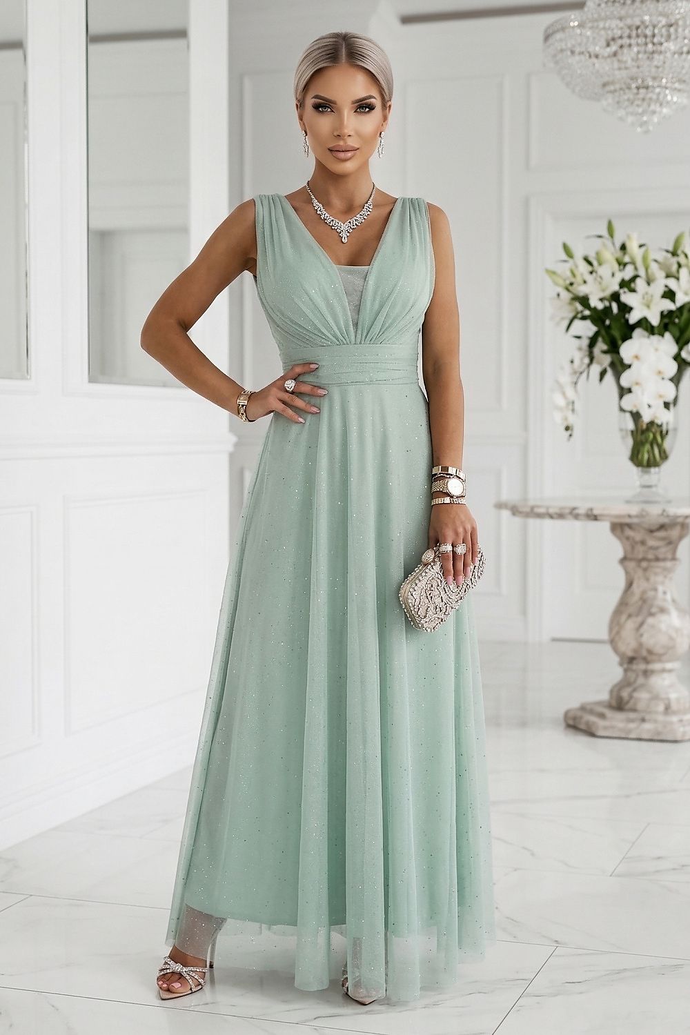  Langes Kleid model 227075 Numoco 