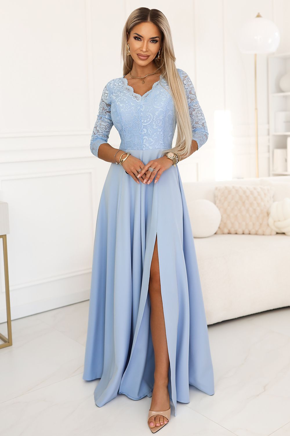  Langes Kleid model 227721 Numoco 