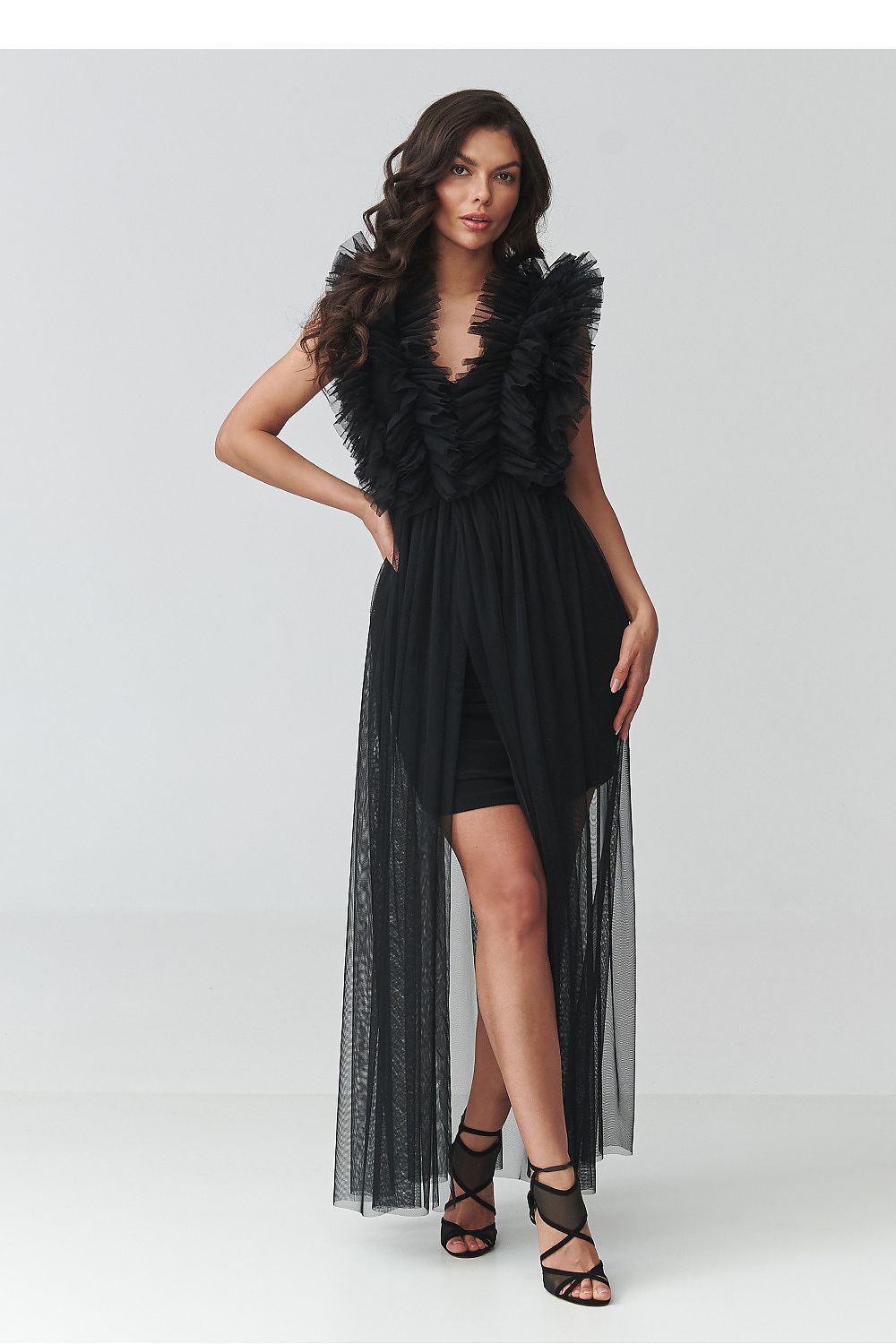  Abendkleid model 228316 Makadamia 