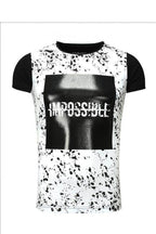 Herren-T-Shirt mit Kurzarm und Print-Design - Stay Covered