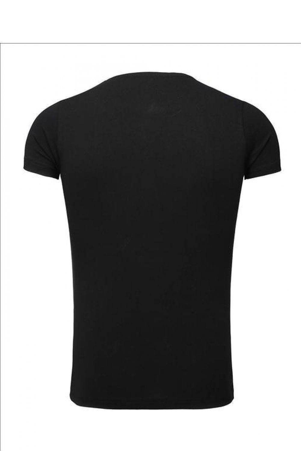 Herren-T-Shirt mit Kurzarm und Print-Design - Stay Covered
