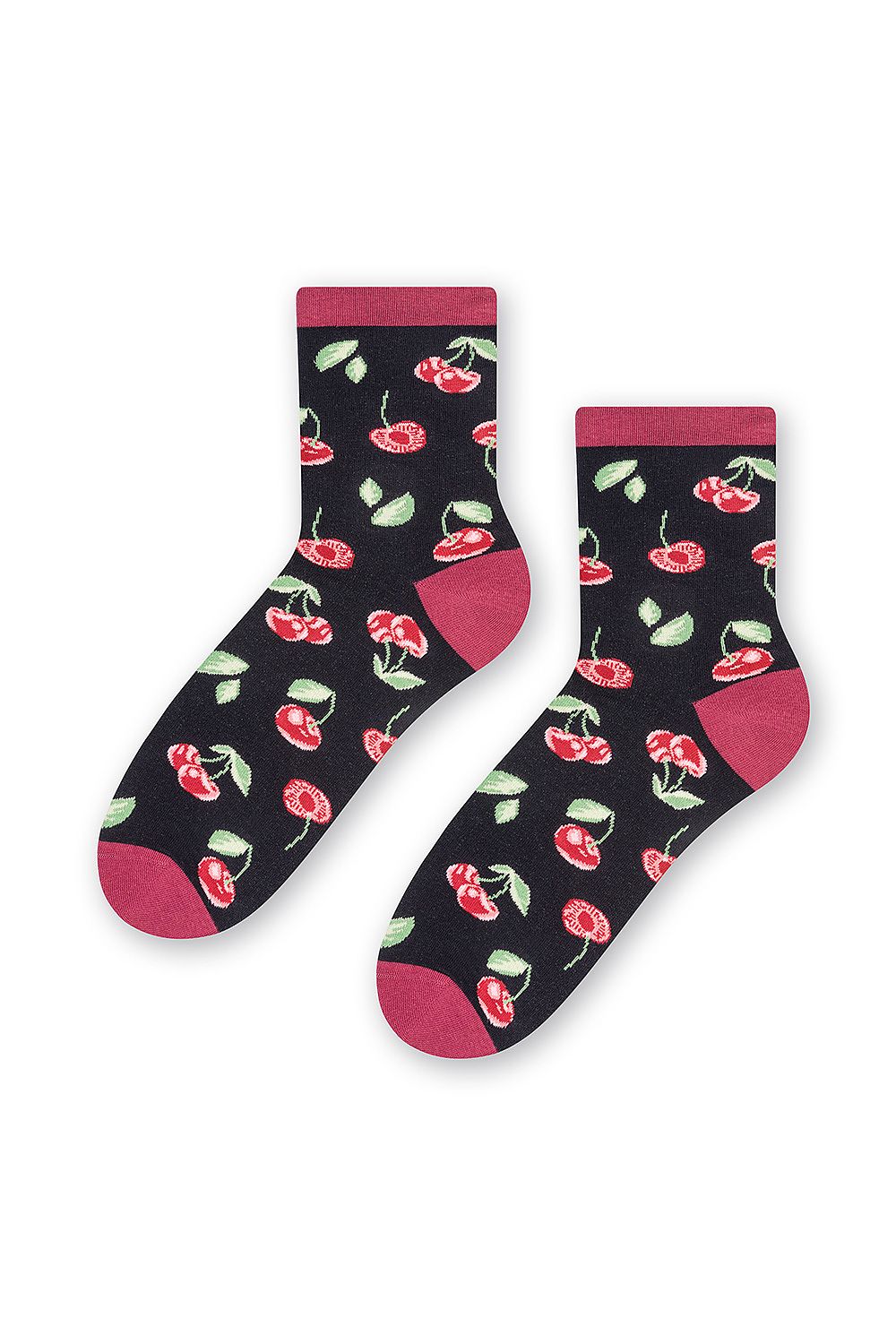 Stachelbeer-Damensocken – Baumwollsocken mit Obst-Motiv | staycovered.de