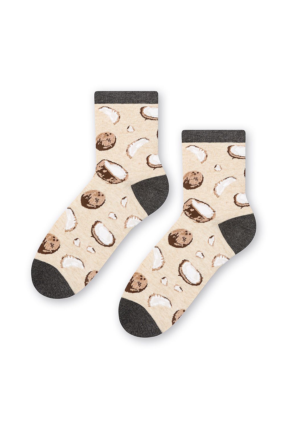 Stachelbeer-Damensocken – Baumwollsocken mit Obst-Motiv | staycovered.de