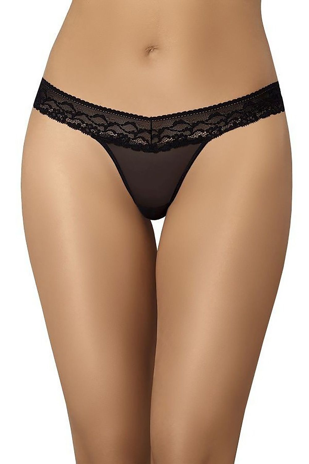 LustLine – Sexy Mesh-Tangas im Multipack mit Spitze - Stay Covered