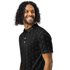Slim Fit Poloshirt - Schwarz/Gemustert - Stay Covered