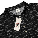 Slim Fit Poloshirt - Schwarz/Gemustert - Stay Covered