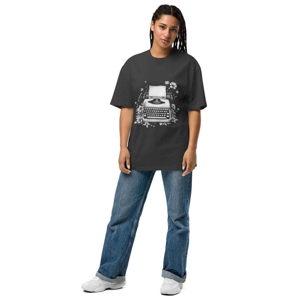 Oversized t-shirt - Typewriter - Stay Covered