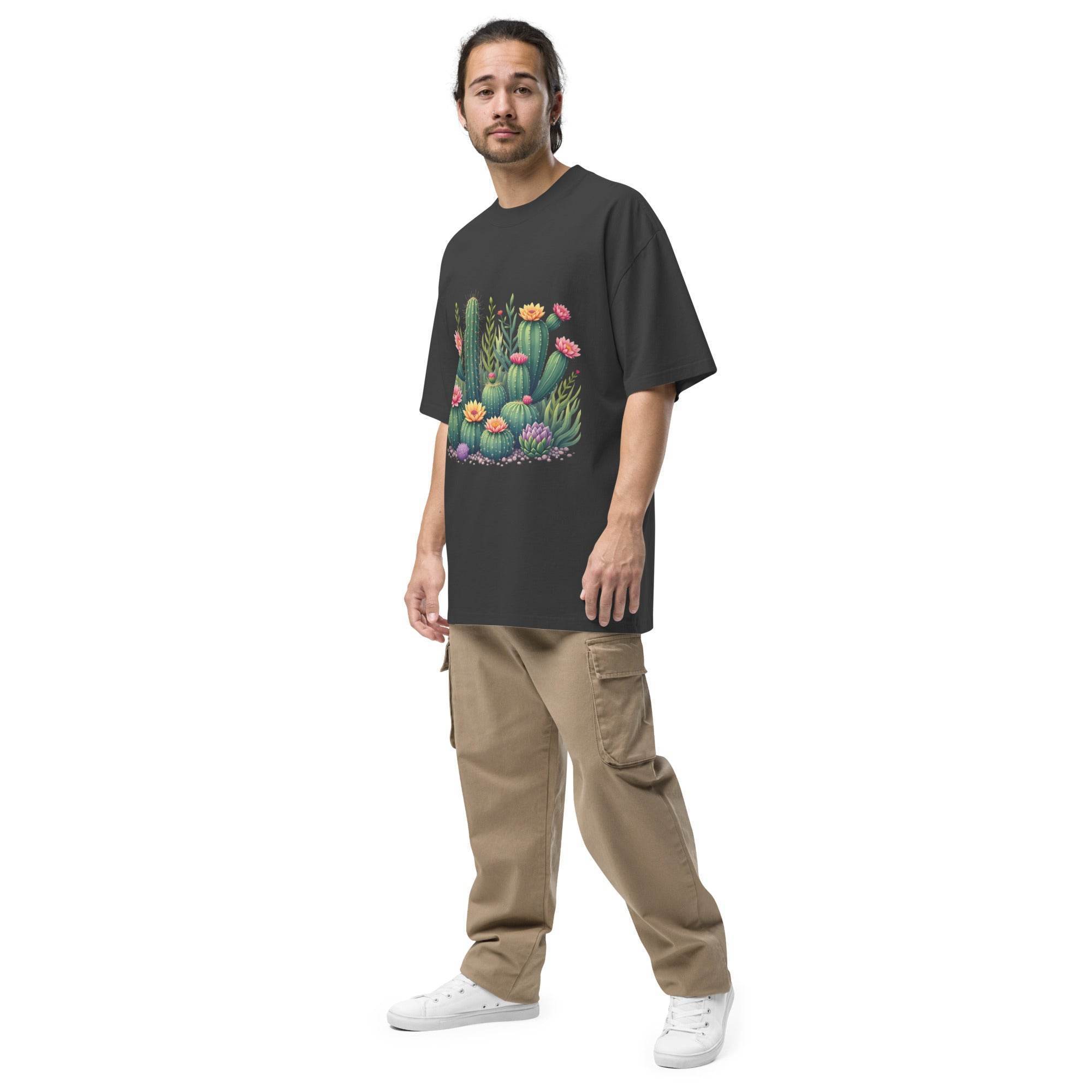 Oversized t-shirt - Cactus Paradise - Stay Covered