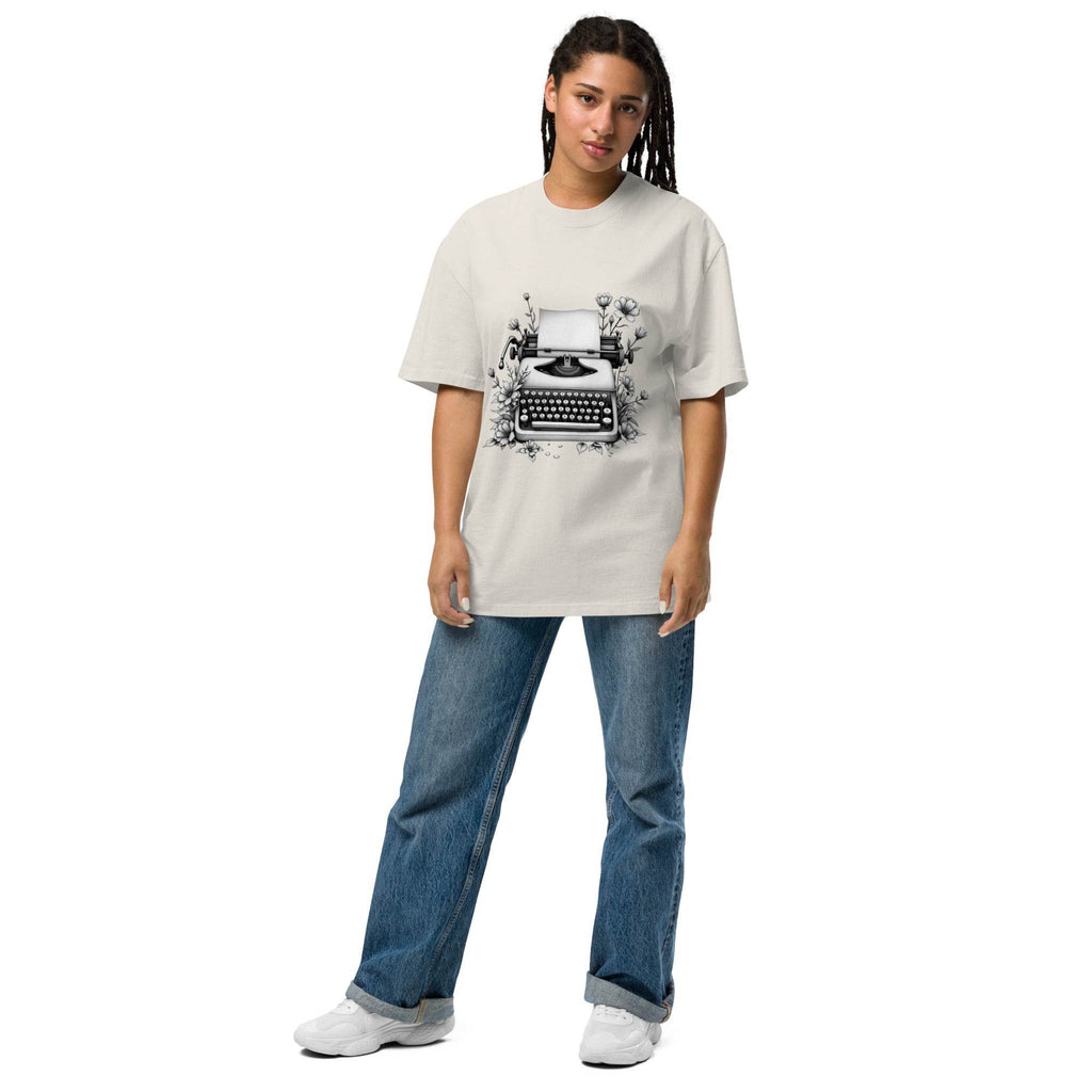 Oversized t-shirt - Typewriter - Stay Covered