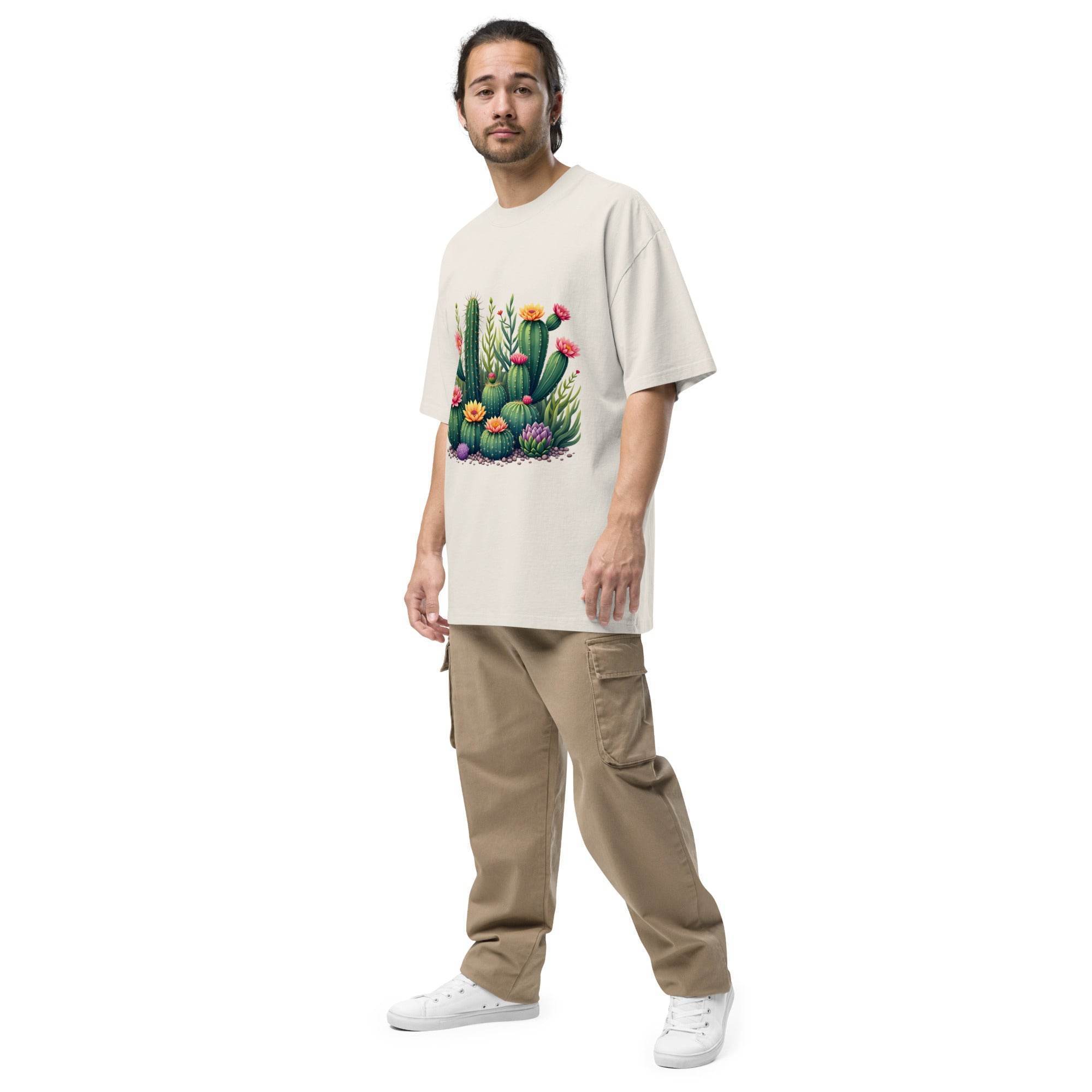 Oversized t-shirt - Cactus Paradise - Stay Covered