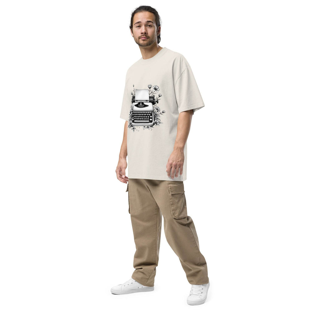 Oversized t-shirt - Typewriter - Stay Covered