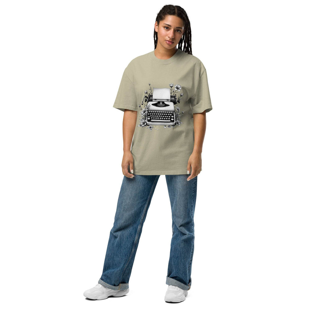 Oversized t-shirt - Typewriter - Stay Covered