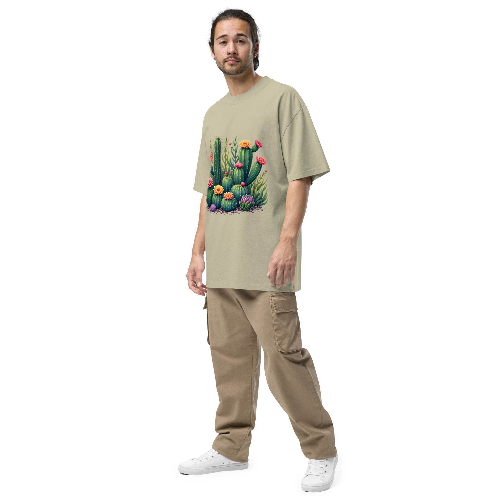 Oversized t-shirt - Cactus Paradise - Stay Covered