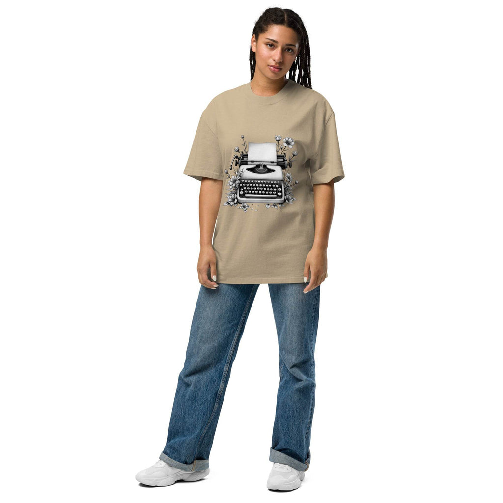 Oversized t-shirt - Typewriter - Stay Covered