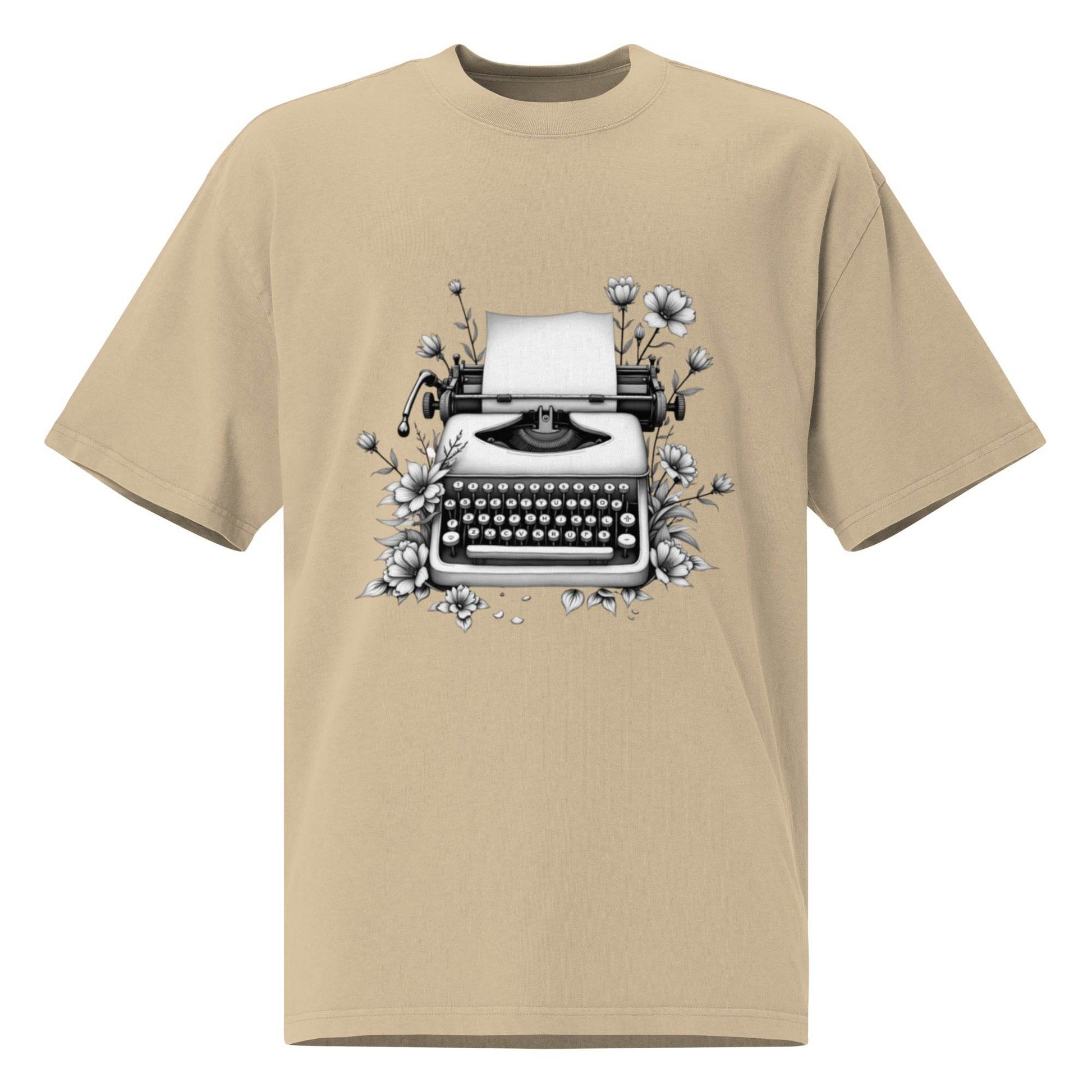 Oversized t-shirt - Typewriter - Stay Covered