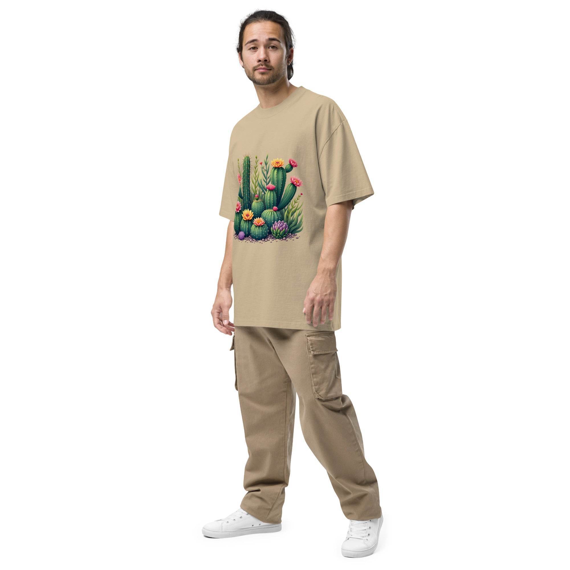 Oversized t-shirt - Cactus Paradise - Stay Covered