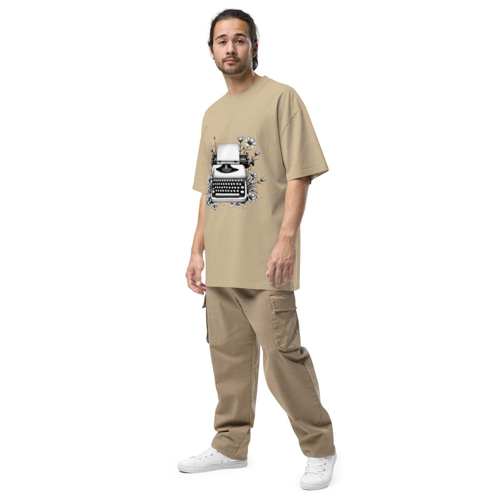 Oversized t-shirt - Typewriter - Stay Covered