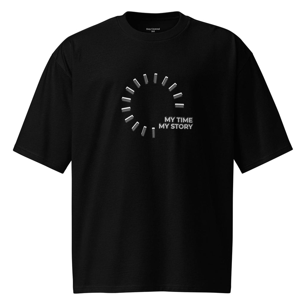 Oversized-T-Shirt - My Time my Story - Stay Covered