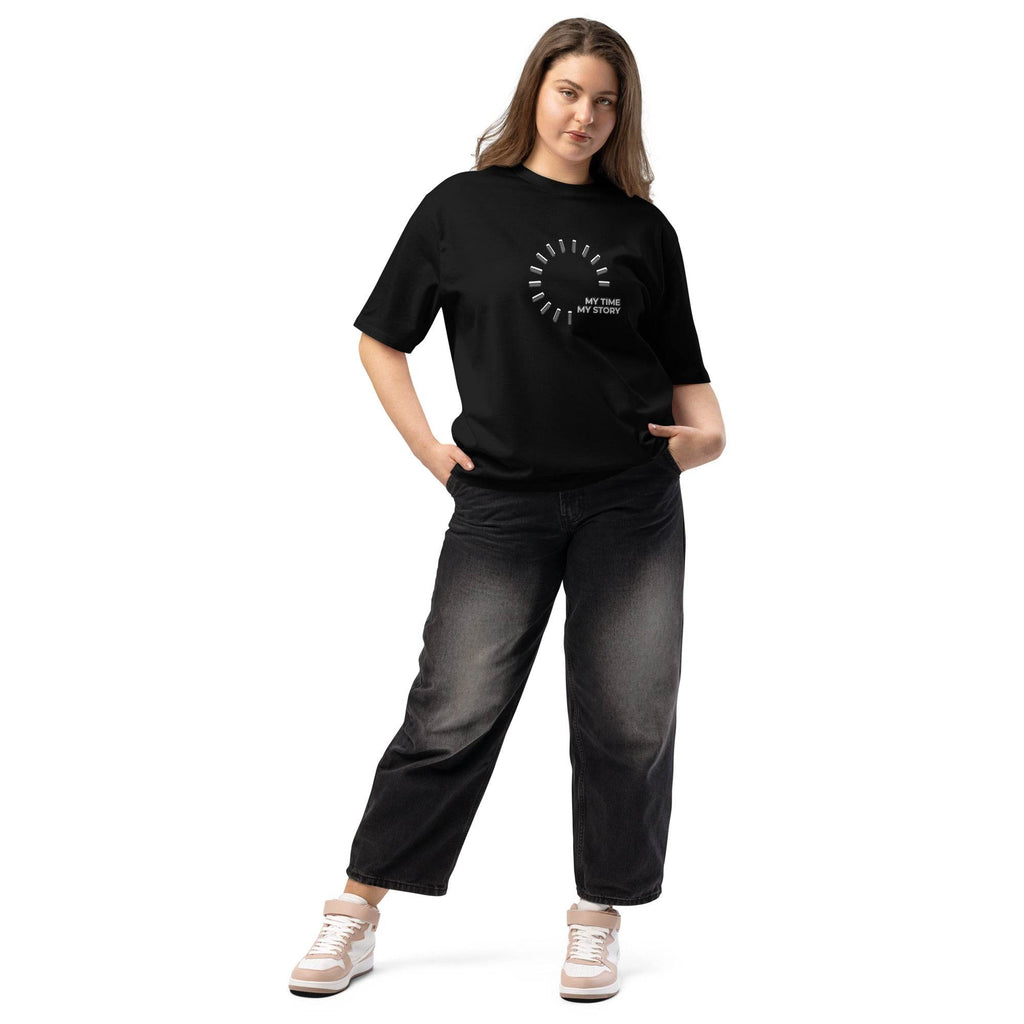 Oversized-T-Shirt - My Time my Story - Stay Covered