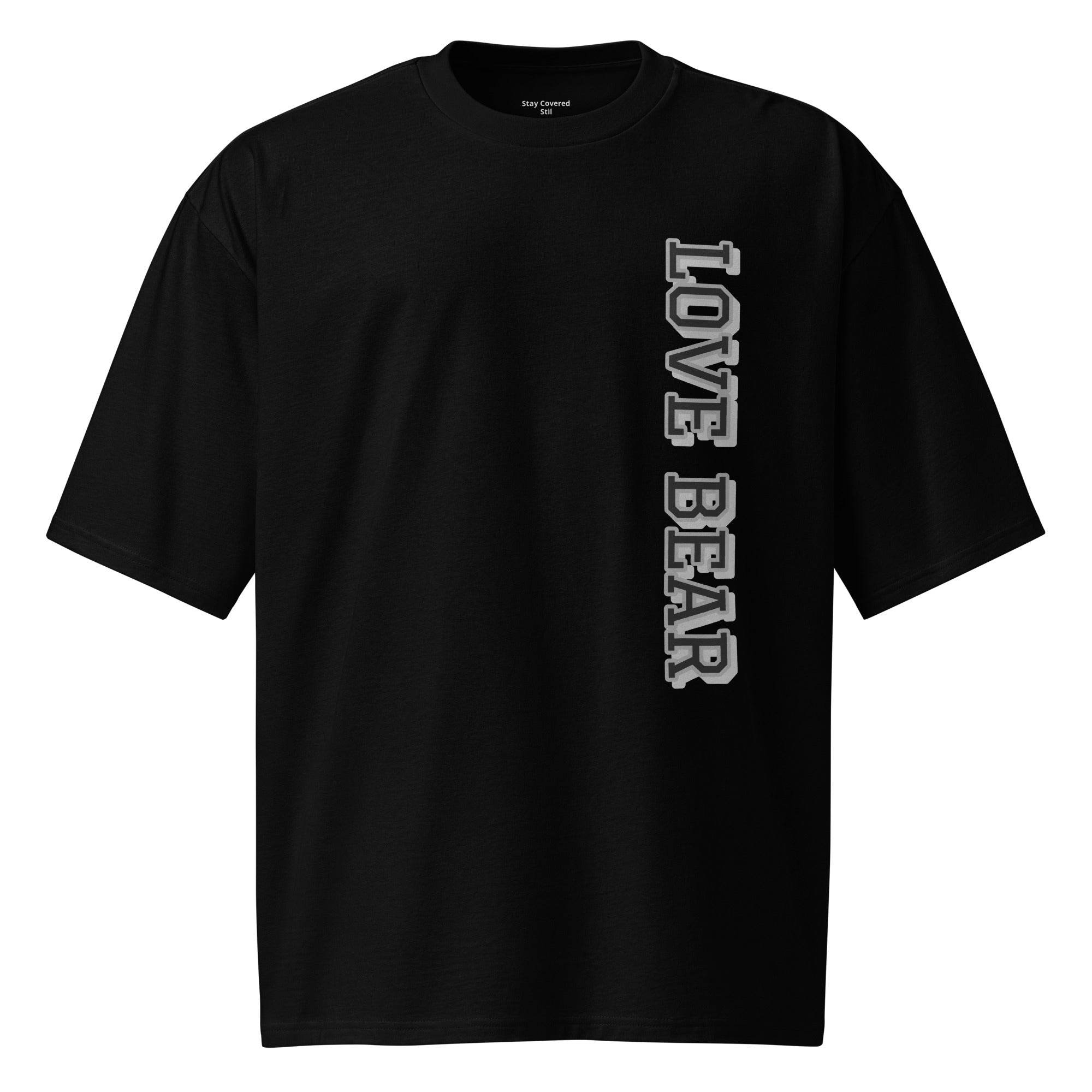 Oversized-T-Shirt - Love Bear - Stay Covered