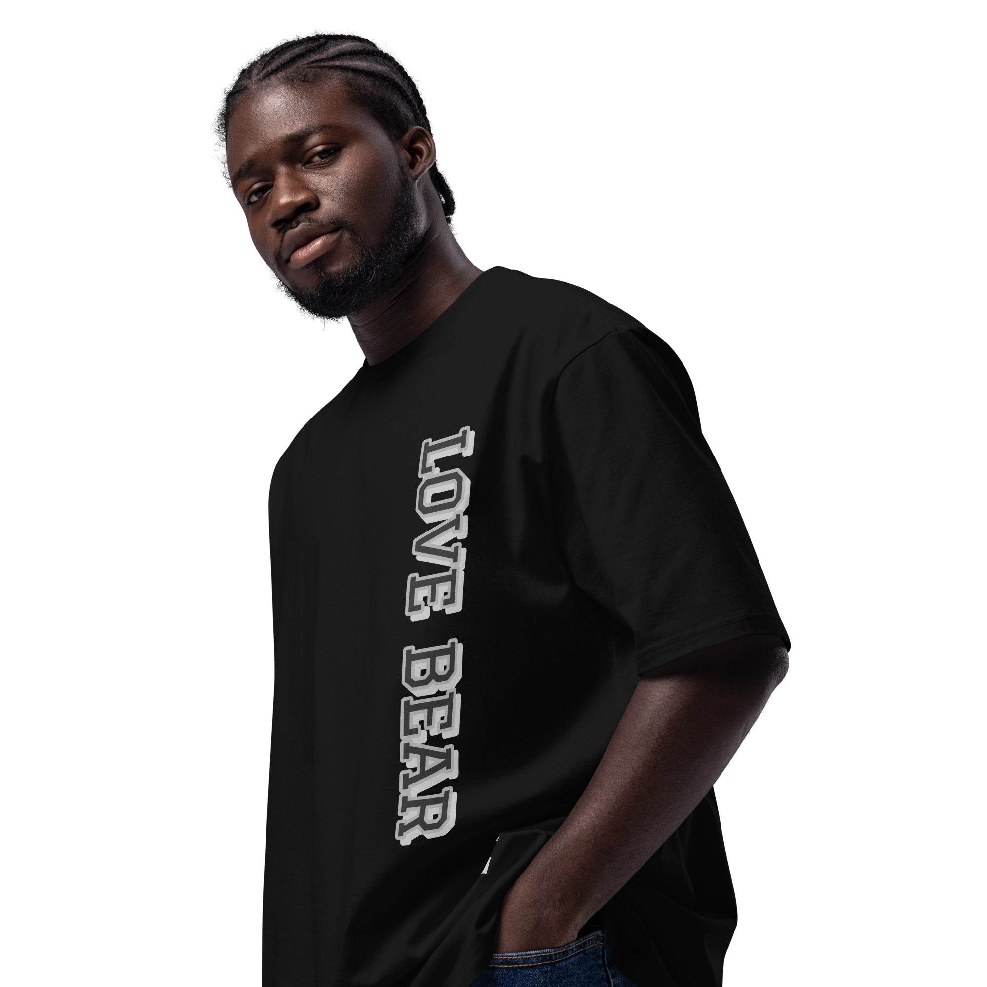 Oversized-T-Shirt - Love Bear - Stay Covered