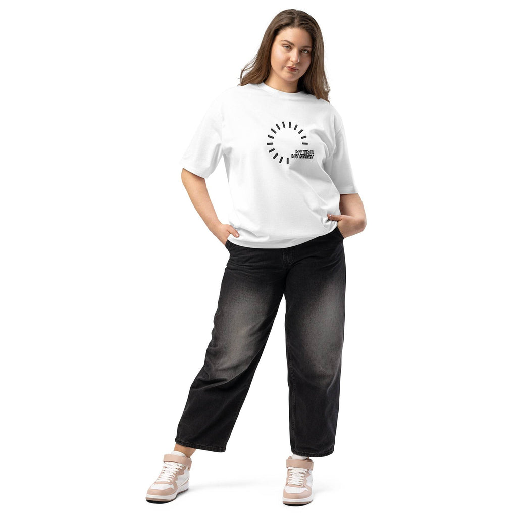 Oversized-T-Shirt - My Time my Story - Stay Covered