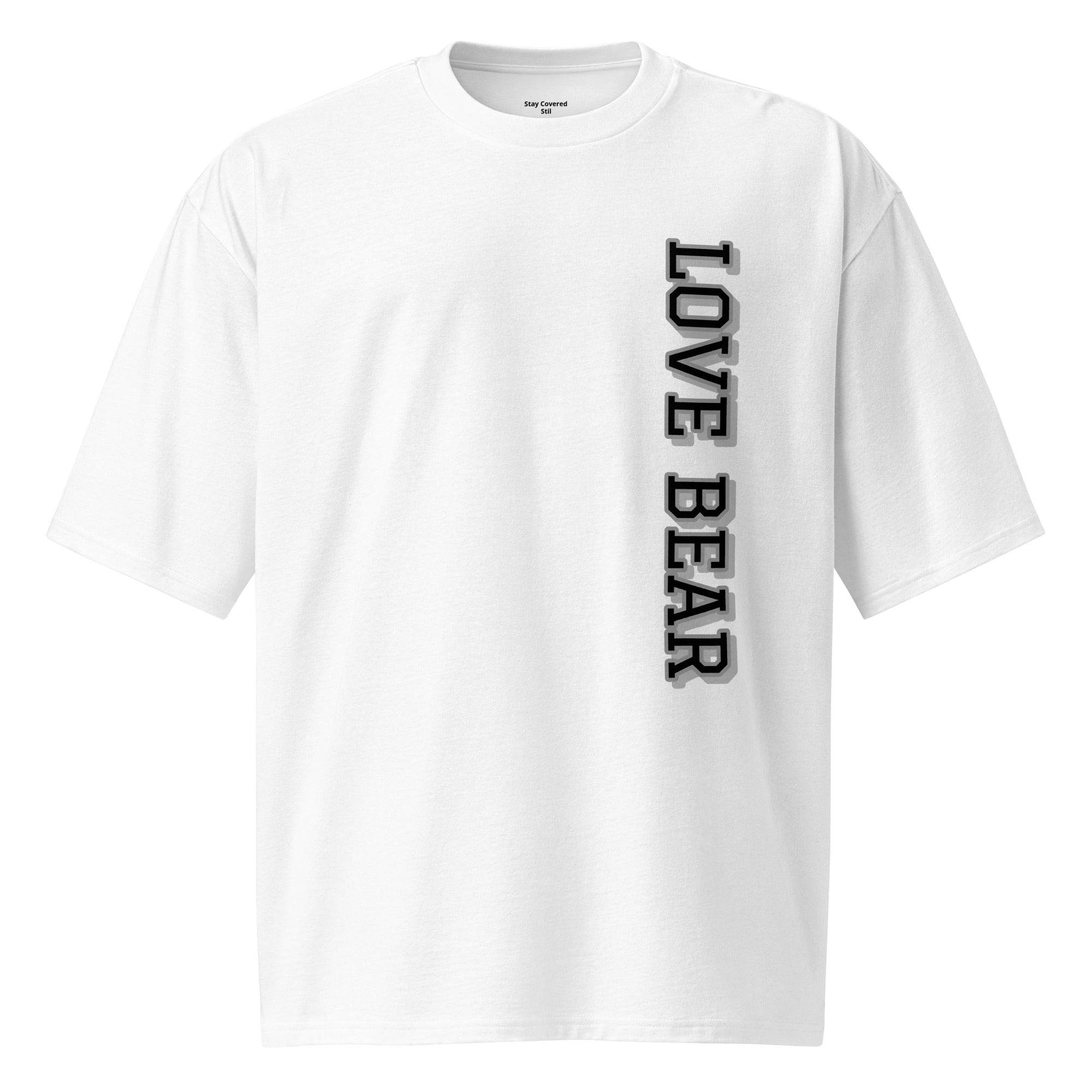 Oversized-T-Shirt - Love Bear - Stay Covered