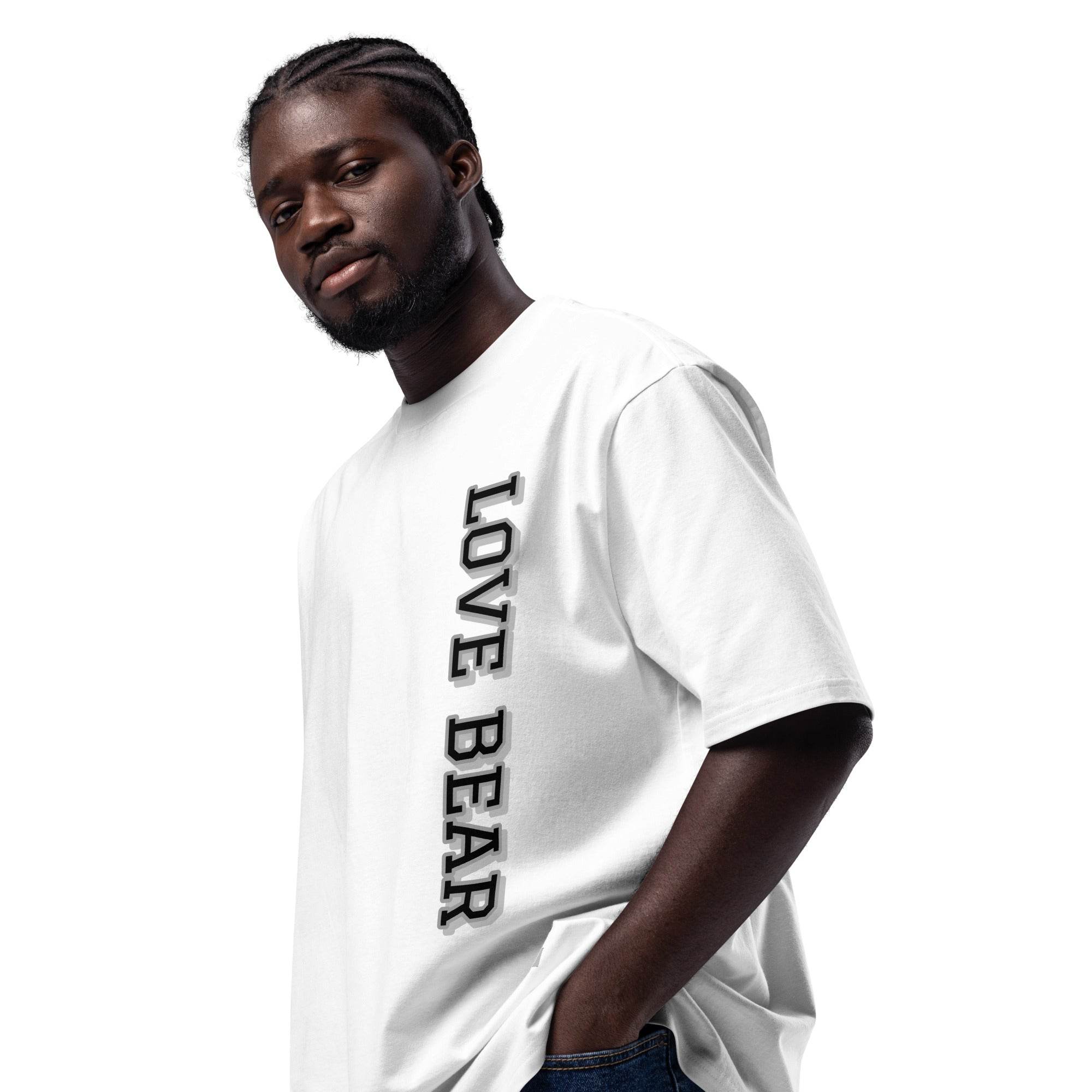 Oversized-T-Shirt - Love Bear - Stay Covered