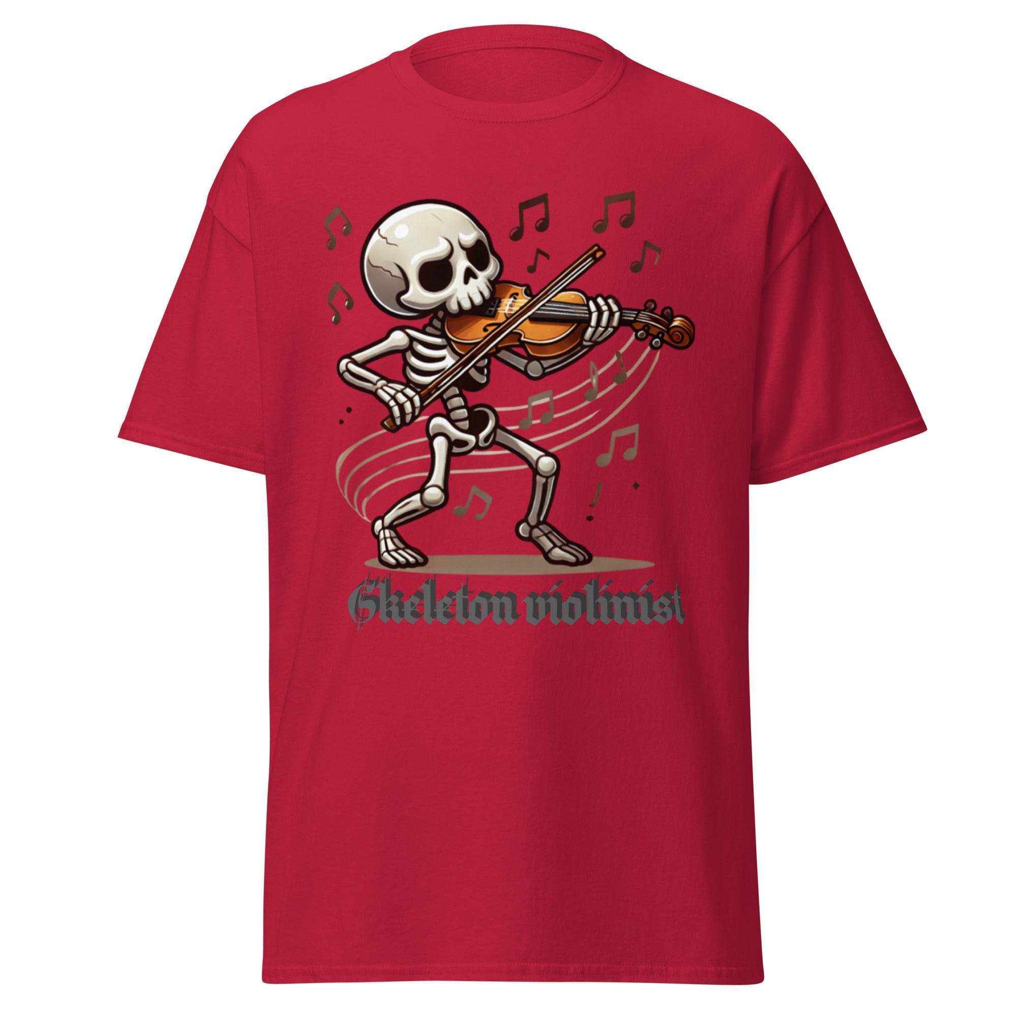 T-Shirt Unisex classic - Skeleton violinist - Stay Covered