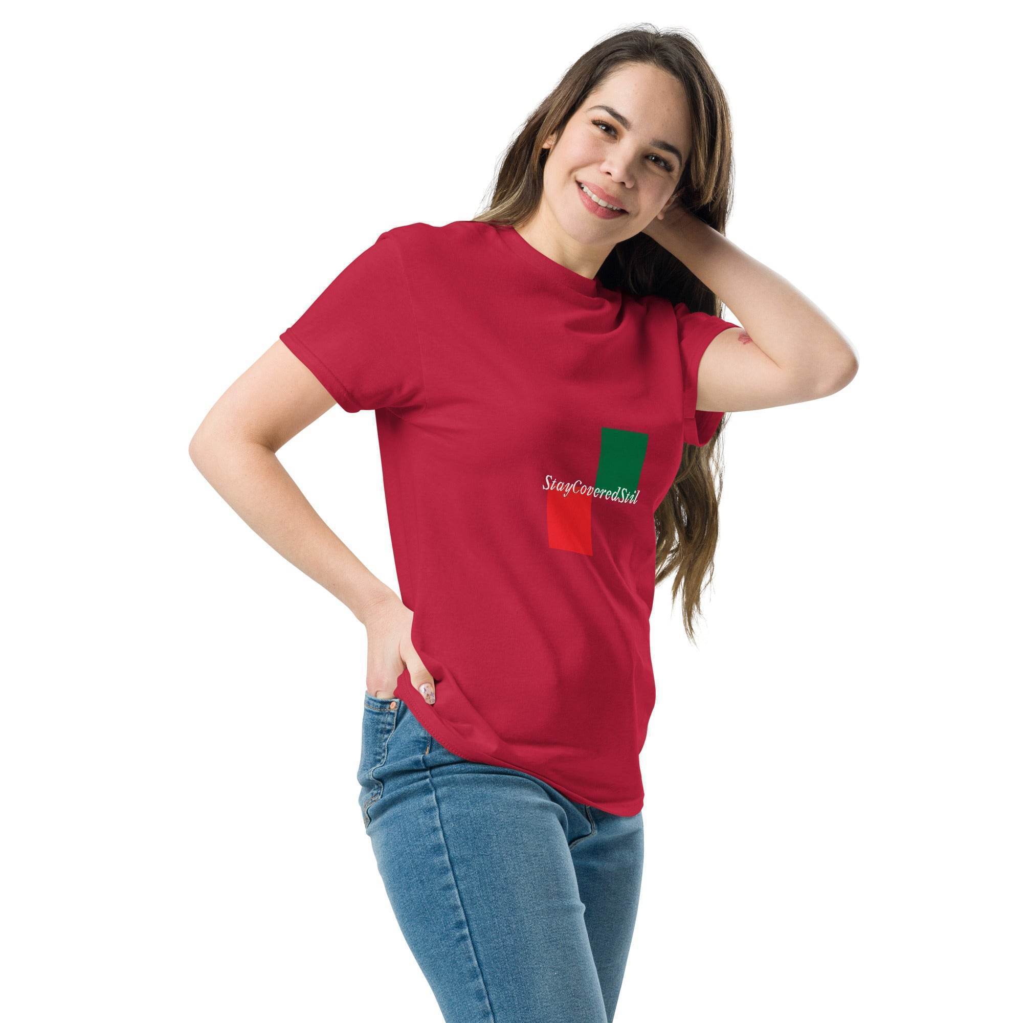 Klassisches Unisex T-Shirt - Stay Covered Stil - Stay Covered