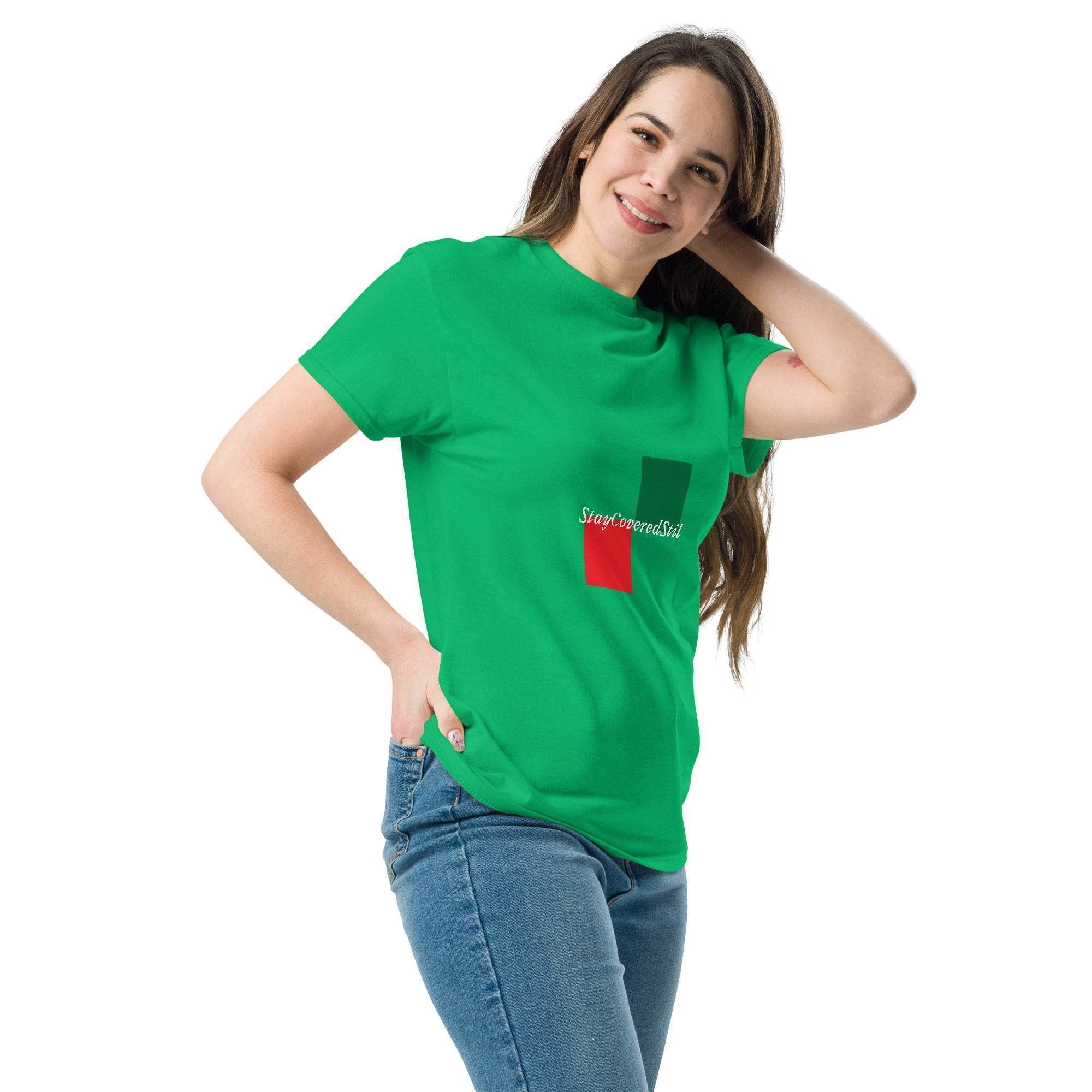 Klassisches Unisex T-Shirt - Stay Covered Stil - Stay Covered