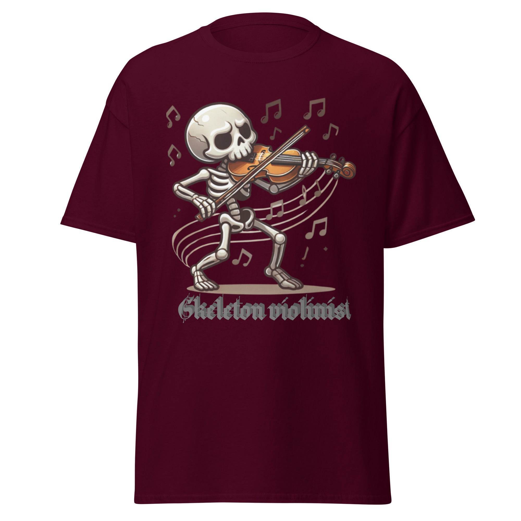 T-Shirt Unisex classic - Skeleton violinist - Stay Covered