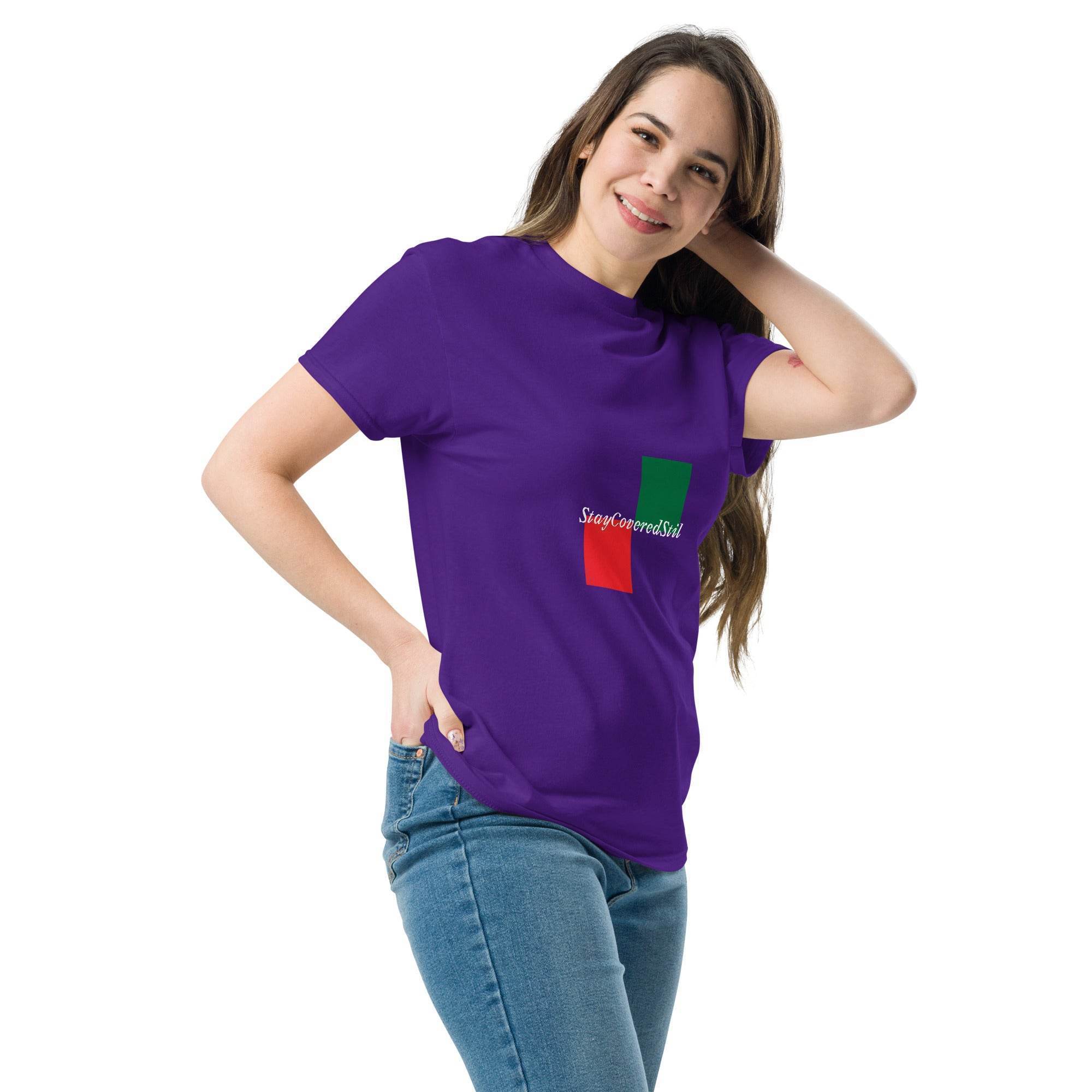Klassisches Unisex T-Shirt - Stay Covered Stil - Stay Covered