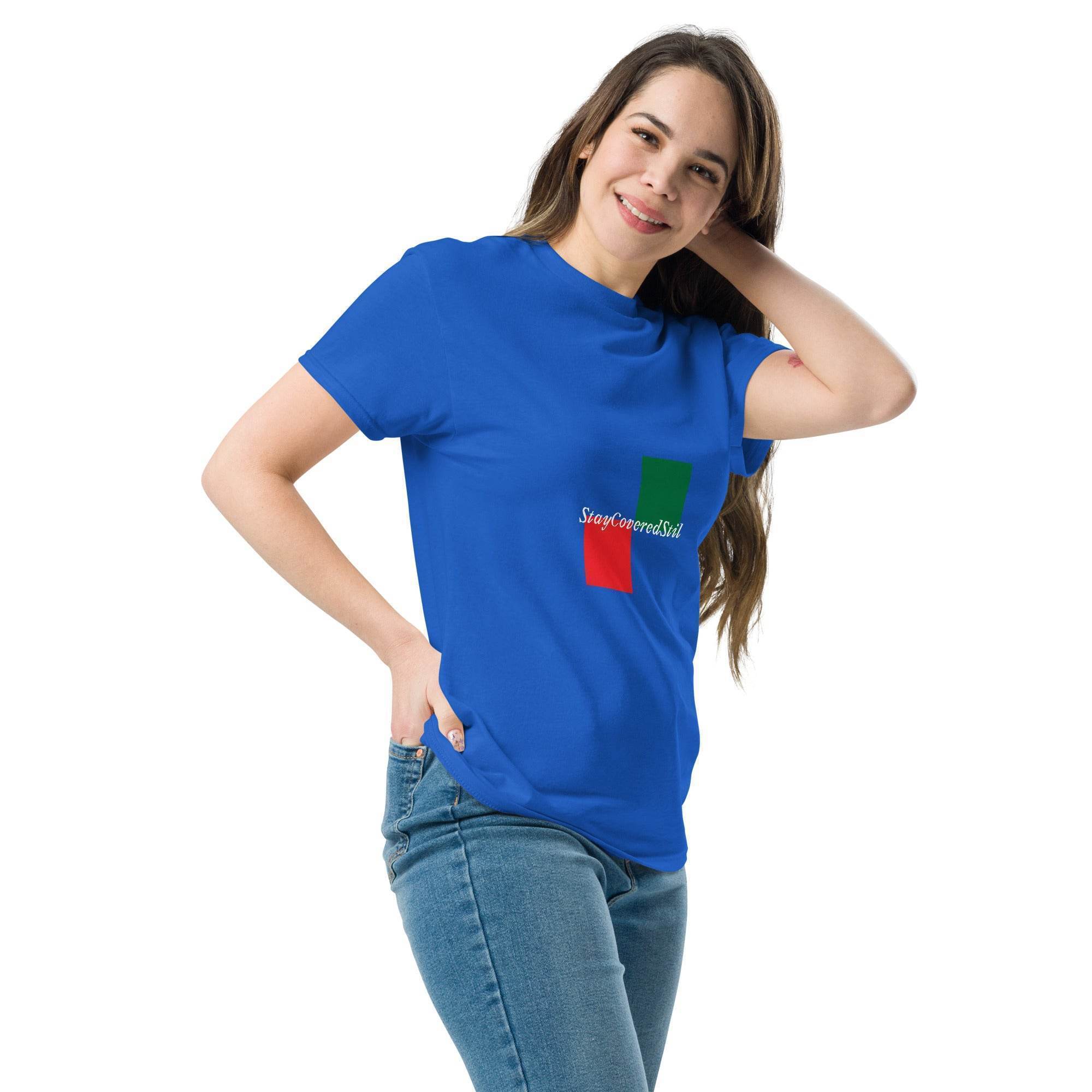 Klassisches Unisex T-Shirt - Stay Covered Stil - Stay Covered